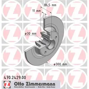 Zimmermann 470.2429.00 Bremsscheiben 2 St&uuml;ck RENAULT