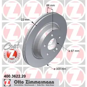 Zimmermann 400.3622.20 Bremsscheiben 2 Stück MERCEDES-BENZ Zimmermann 400.3622.20 Bremsscheiben 2 Stück MERCEDES-BENZ