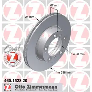 Zimmermann 460.1523.20 Bremsscheiben 2 St&uuml;ck vorne PORSCHE