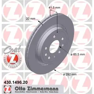Zimmermann 430.1496.20 Bremsscheiben 2 St&uuml;ck SAAB