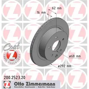 Zimmermann 200.2523.20 Bremsscheiben 2 Stück NISSAN Zimmermann 200.2523.20 Bremsscheiben 2 Stück NISSAN