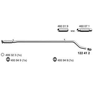 Abgasrohr Ernst 550406 f&uuml;r Fiat Mitte