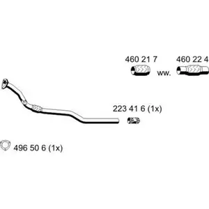 Abgasrohr Ernst 143479 f&uuml;r Vag Vorne