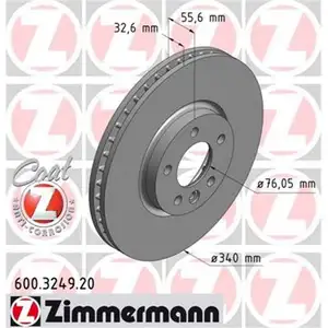 Zimmermann 600.3249.20 Bremsscheiben 2 Stück VW Zimmermann 600.3249.20 Bremsscheiben 2 Stück VW