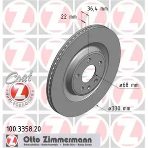 ZIMMERMANN 100.3358.20 Bremsscheiben 2 Stück AUDI ZIMMERMANN 100.3358.20 Bremsscheiben 2 Stück AUDI