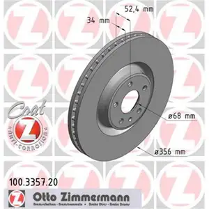 ZIMMERMANN 100.3357.20 Bremsscheiben 2 Stück AUDI ZIMMERMANN 100.3357.20 Bremsscheiben 2 Stück AUDI