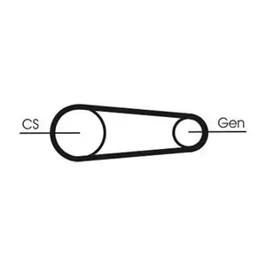 CONTINENTAL CTAM 6PK831 ELAST T2 Keilrippenriemen Elast + Tool