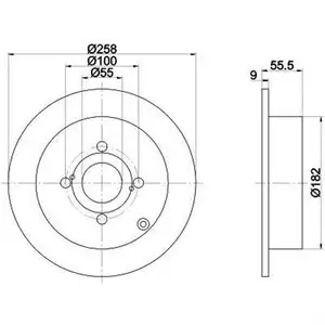 TEXTAR 92126103 Bremsscheiben 2 St&uuml;ck TOYOTA