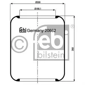 FEBI BILSTEIN 20662 Luftfederbalg f&uuml;r DAF