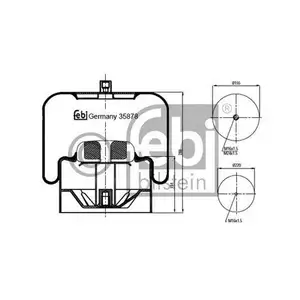 FEBI BILSTEIN 35878 Luftfederbalg für MERCEDES-BENZ FEBI BILSTEIN 35878 Luftfederbalg für MERCEDES-BENZ
