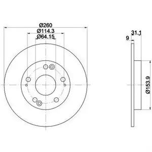TEXTAR 92224103 Bremsscheiben 2 Stück HONDA TEXTAR 92224103 Bremsscheiben 2 Stück HONDA