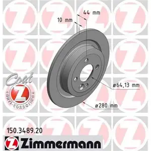 ZIMMERMANN 150.3489.20 Bremsscheiben 2 Stück hinten MINI ZIMMERMANN 150.3489.20 Bremsscheiben 2 Stück hinten MINI