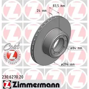 ZIMMERMANN Bremsscheiben 2 St&uuml;ck z. Bsp. f&uuml;r IVECO