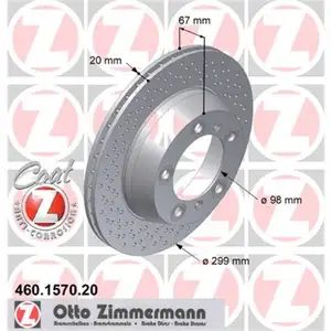 ZIMMERMANN 460.1570.20 Bremsscheiben 2 Stück PORSCHE ZIMMERMANN 460.1570.20 Bremsscheiben 2 Stück PORSCHE