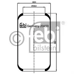 FEBI BILSTEIN 20450 Luftfederbalg für MERCEDES-BENZ FEBI BILSTEIN 20450 Luftfederbalg für MERCEDES-BENZ