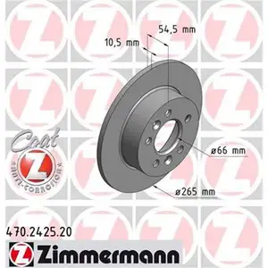 ZIMMERMANN 470.2425.00 Bremsscheiben 2 St&uuml;ck RENAULT