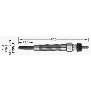 Glühkerze Ngk 9974 für Mitsubishi für Hyundai für Kia Glühkerze Ngk 9974 für Mitsubishi für Hyundai für Kia