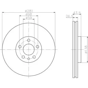 TEXTAR 92074003 Bremsscheiben 2 Stück CITROËN TEXTAR 92074003 Bremsscheiben 2 Stück CITROËN