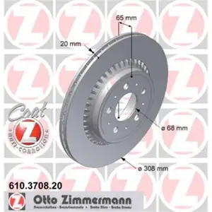 ZIMMERMANN 610.3708.20 Bremsscheiben 2 Stück VOLVO ZIMMERMANN 610.3708.20 Bremsscheiben 2 Stück VOLVO