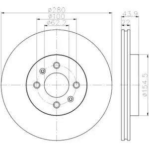 TEXTAR 92239303 Bremsscheiben 2 Stück KIA TEXTAR 92239303 Bremsscheiben 2 Stück KIA