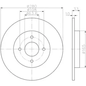 TEXTAR 92172403 Bremsscheiben 2 Stück FORD TEXTAR 92172403 Bremsscheiben 2 Stück FORD