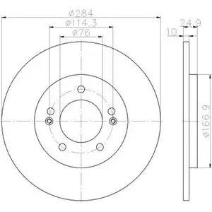 TEXTAR 92239103 Bremsscheiben 2 St&uuml;ck hinten f&uuml;r HYUNDAI