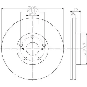 TEXTAR 92168003 Bremsscheiben 2 Stück TOYOTA TEXTAR 92168003 Bremsscheiben 2 Stück TOYOTA