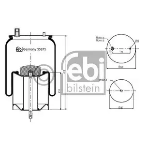 FEBI BILSTEIN 35675 Luftfederbalg
