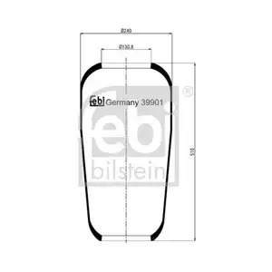 FEBI BILSTEIN 39901 Luftfederbalg für MAN FEBI BILSTEIN 39901 Luftfederbalg für MAN
