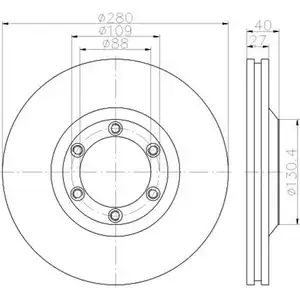 TEXTAR 92174803 Bremsscheiben 2 Stück ISUZU TEXTAR 92174803 Bremsscheiben 2 Stück ISUZU