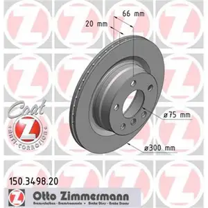 ZIMMERMANN 150.3498.20 Bremsscheiben 2 Stück hinten BMW ZIMMERMANN 150.3498.20 Bremsscheiben 2 Stück hinten BMW