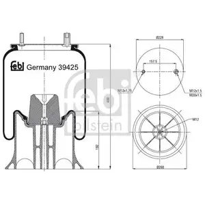 FEBI BILSTEIN 39425 Luftfederbalg