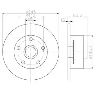 TEXTAR 92154303 Bremsscheiben 2 Stück AUDI TEXTAR 92154303 Bremsscheiben 2 Stück AUDI