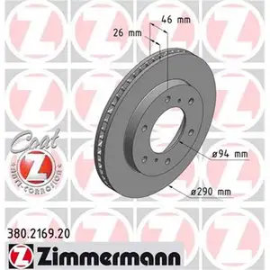 ZIMMERMANN 380.2169.20 Bremsscheiben 2 Stück MITSUBISHI ZIMMERMANN 380.2169.20 Bremsscheiben 2 Stück MITSUBISHI
