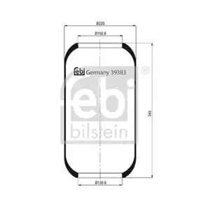 FEBI BILSTEIN 39383 Luftfederbalg FEBI BILSTEIN 39383 Luftfederbalg