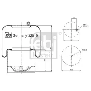 FEBI BILSTEIN 32816 Luftfederbalg FEBI BILSTEIN 32816 Luftfederbalg