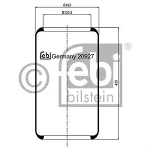 FEBI BILSTEIN 20927 Luftfederbalg