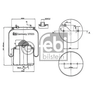 FEBI BILSTEIN 37933 Luftfederbalg für SCANIA FEBI BILSTEIN 37933 Luftfederbalg für SCANIA
