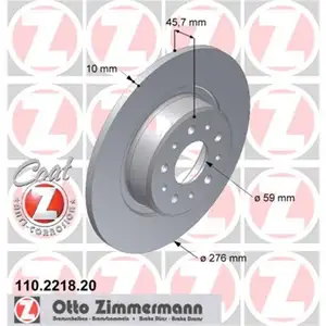 ZIMMERMANN 110.2218.20 Bremsscheiben 2 Stück hinten ALFA ROMEO ZIMMERMANN 110.2218.20 Bremsscheiben 2 Stück hinten ALFA ROMEO
