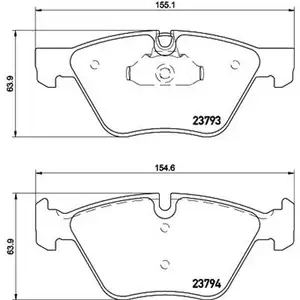 Textar Bremsbeläge vorn + Warnkontakt BMW 5er E60 Touring E61 Textar Bremsbeläge vorn + Warnkontakt BMW 5er E60 Touring E61