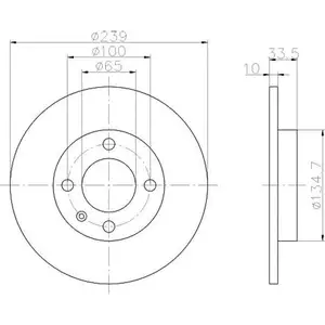 TEXTAR 92071903 Bremsscheiben 2 Stück VW TEXTAR 92071903 Bremsscheiben 2 Stück VW