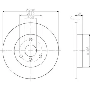 TEXTAR 92097603 Bremsscheiben 2 St&uuml;ck SMART