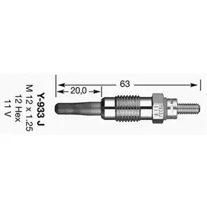 Glühkerze Ngk 7947 D-power für Citroën für Mitsubishi für Peugeot für Renault Glühkerze Ngk 7947 D-power für Citroën für Mitsubishi für Peugeot für Renault