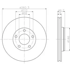 TEXTAR 92083603 Bremsscheiben 2 St&uuml;ck VW