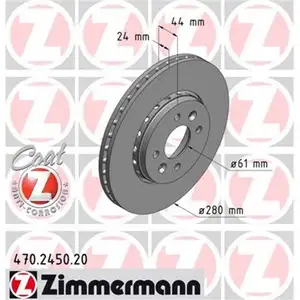 ZIMMERMANN 470.2450.20 Bremsscheiben 2 Stück DACIA ZIMMERMANN 470.2450.20 Bremsscheiben 2 Stück DACIA