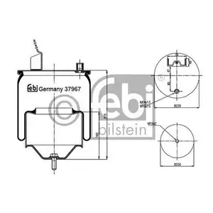 FEBI BILSTEIN 37967 Luftfederbalg FEBI BILSTEIN 37967 Luftfederbalg