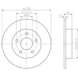 TEXTAR 92125703 Bremsscheiben 2 St&uuml;ck NISSAN