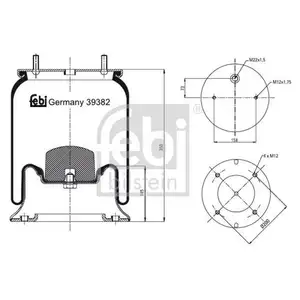 FEBI BILSTEIN 39382 Luftfederbalg