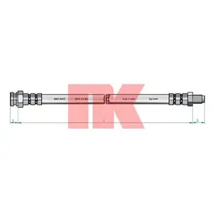 Bremsschlauch Nk 8523118 für Fiat für Lancia Hinterachse Vorderachse Bremsschlauch Nk 8523118 für Fiat für Lancia Hinterachse Vorderachse