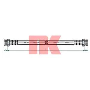 Bremsschlauch Nk 8523129 für Fiat Hinterachse Innen Bremsschlauch Nk 8523129 für Fiat Hinterachse Innen